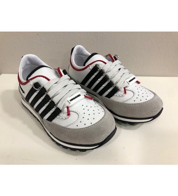 Dsquared2 Dsquared2 Sneakers Wit/Rood/Zwart