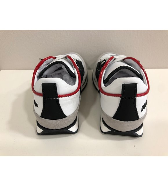 Dsquared2 Dsquared2 Sneakers Wit/Rood/Zwart
