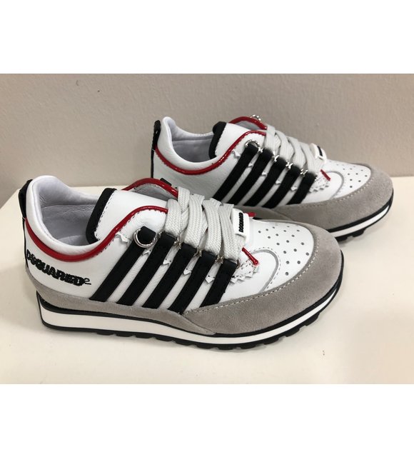 Dsquared2 Dsquared2 Sneakers Wit/Rood/Zwart