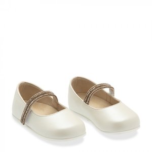 Babywalker Babywalker Ballerina's met Strass Creme