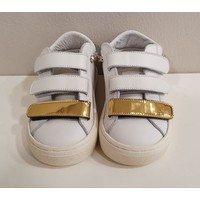Babywalker Babywalker Sneaker met Strass Wit/Goud