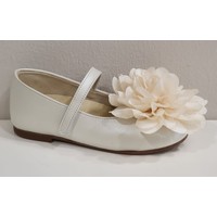 Babywalker Babywalker Ballerina's met Bloem Creme