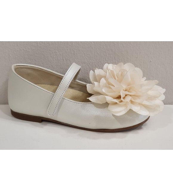 Babywalker Babywalker Ballerina's met Bloem Creme