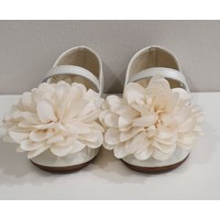 Babywalker Babywalker Ballerina's met Bloem Creme