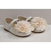 Babywalker Babywalker Ballerina's met Bloem Creme