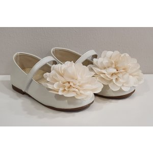 Babywalker Babywalker Ballerina's met Bloem Creme