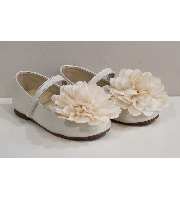 Babywalker Babywalker Ballerina's met Bloem Creme