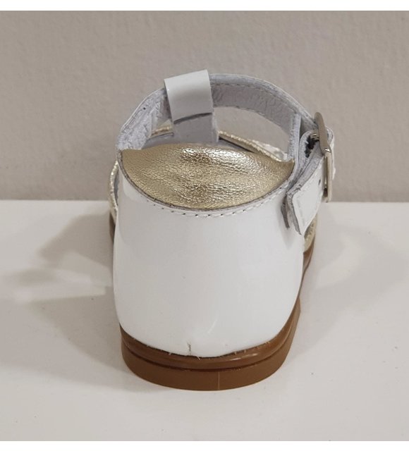 Beberlis Beberlis Sandalen Wit/Zilver