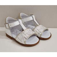 Beberlis Beberlis Sandalen Wit/Zilver