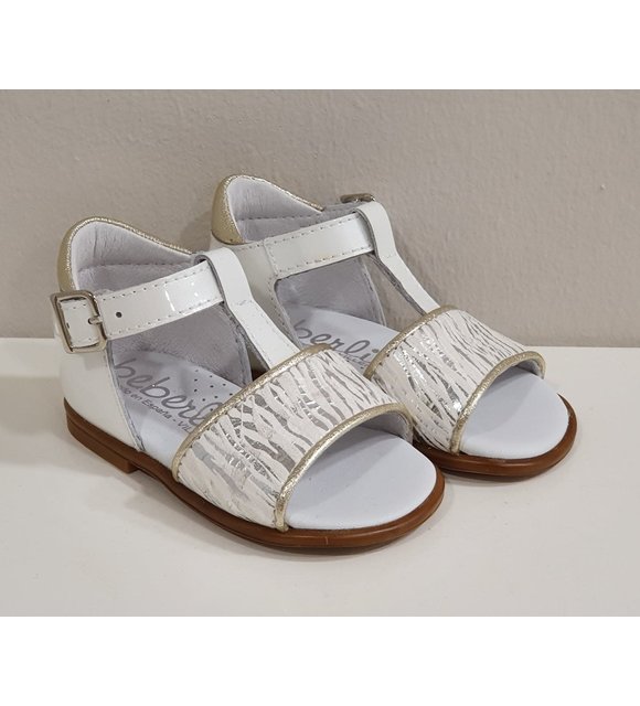 Beberlis Beberlis Sandalen Wit/Zilver