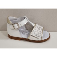 Beberlis Beberlis Sandalen Wit/Zilver