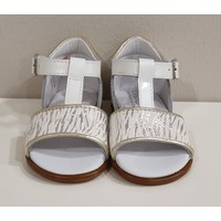 Beberlis Beberlis Sandalen Wit/Zilver