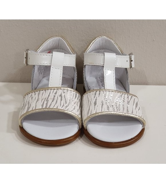 Beberlis Beberlis Sandalen Wit/Zilver