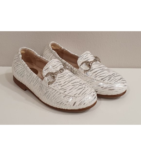 Beberlis Beberlis Loafers Wit/Zilver