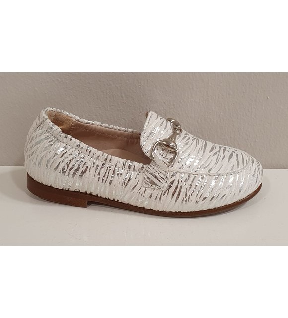 Beberlis Beberlis Loafers Wit/Zilver