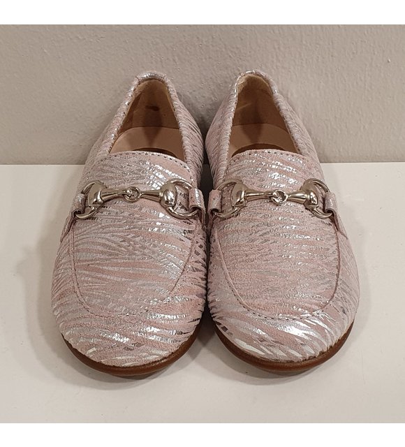 Beberlis Beberlis Loafers Roze/Zilver