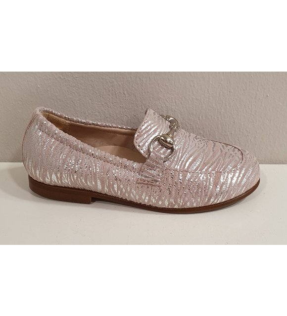 Beberlis Beberlis Loafers Roze/Zilver