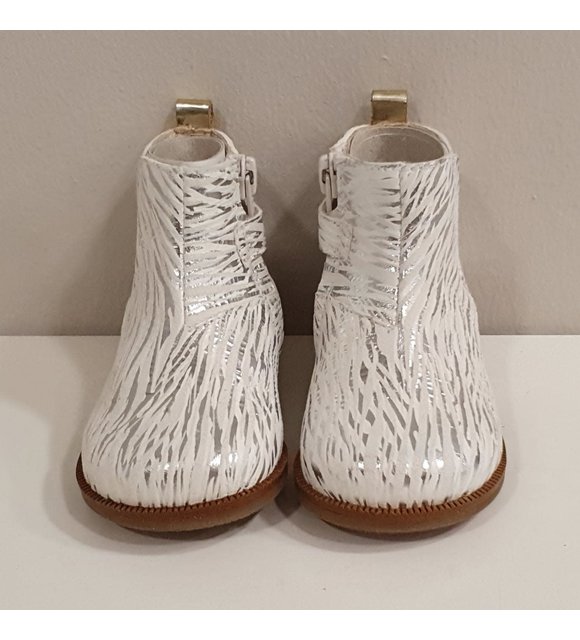 Beberlis Beberlis Laarsjes Wit/ZIlver