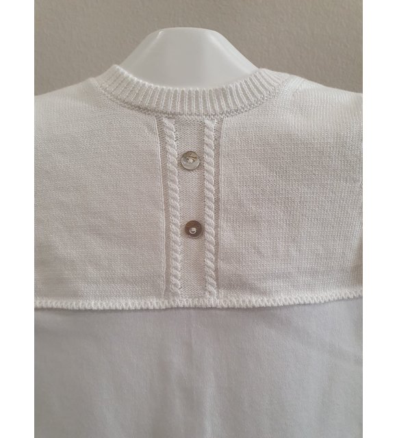 Pureté Pureté Baypakje met Gebreide Bovenzijde Wit