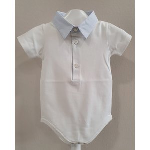 Pureté Romper met Blauw Kraagje