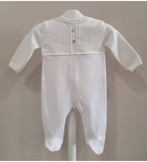 Pureté Pureté Baypakje met Gebreide Bovenzijde Wit