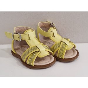 Florens Florens Sandalen met Strass Geel