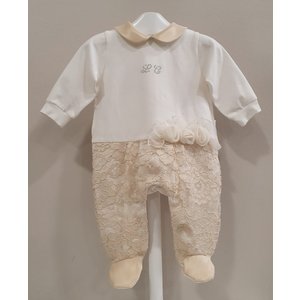 Ladia Ladia Babypakje met Mutsje Creme Kant