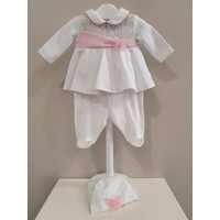 Ninnaoh Ninnaoh 2-delig Babypakje met Mutsje Pastel