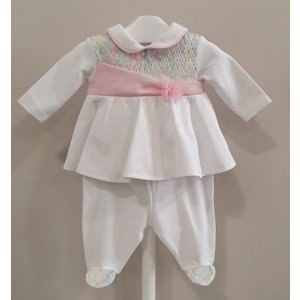 Ninnaoh Ninnaoh 2-delig Babypakje met Mutsje Pastel