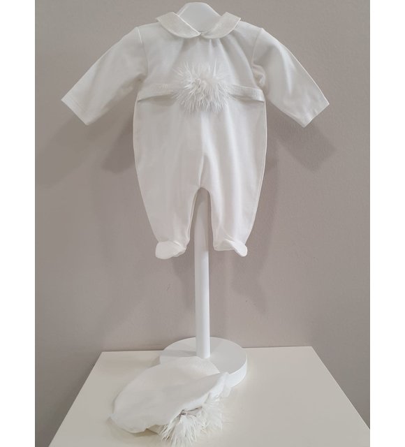 Ninnaoh Ninnaoh Babypakje met Mutsje Offwhite