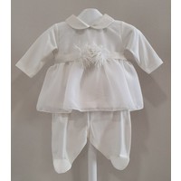 Ninnaoh Ninnaoh 2-delig Babypakje met Mutsje Offwhite