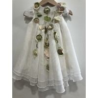 Lapin house Lapin House Linnen Jurk met Bloemen