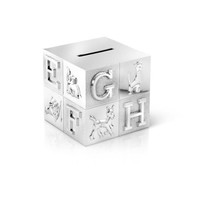 Bambino Zilverstad Spaarpot Kubus