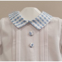 Marlu Marlu 2-delig Babypakje met Mutsje Wit/Blauw