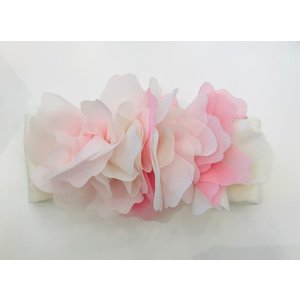 La Perla-Story Loris Story Loris Haarband met Roze Chiffon Bloemen 23172