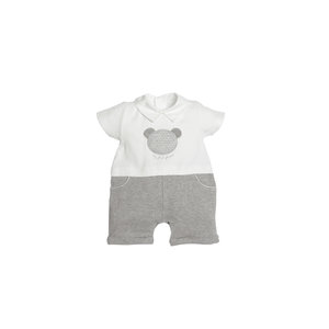 First First Zomerpakje WIt/Grijs