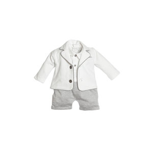 First First 2-delige Set Wit/Grijs