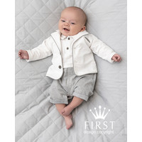 First First 2-delige Set Wit/Grijs