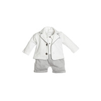 First First 2-delige Set Wit/Grijs