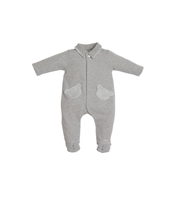 First First Babypakje met Berenzakjes Grijs