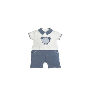 First First Zomerpakje met Beertje on Front Blauw/Wit