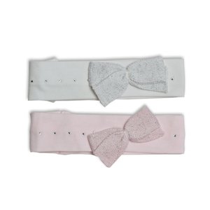 First First Haarband met Strik Roze