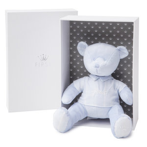 First First Muziekbeer Blauw, 28cm