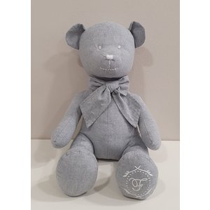 First First Teddybeer Grijs, 40 cm