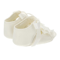 Monnalisa Monnalisa Babyschoentjes met Bloemetje Offwhite