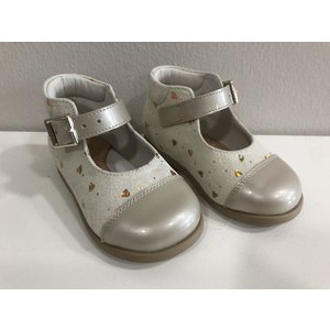 Zecchino D'oro Zecchino D'oro Lak Schoenen met Hartjes Beige