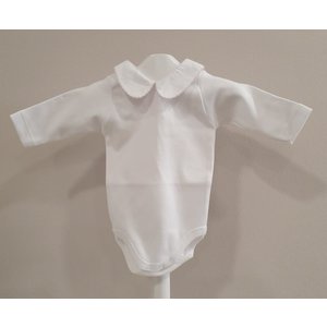 Babidu Babidu Romper met Kraagje Wit/Roze