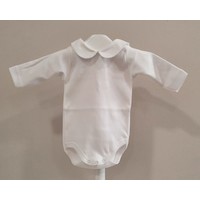 Babidu Babidu Romper met Kraagje Wit