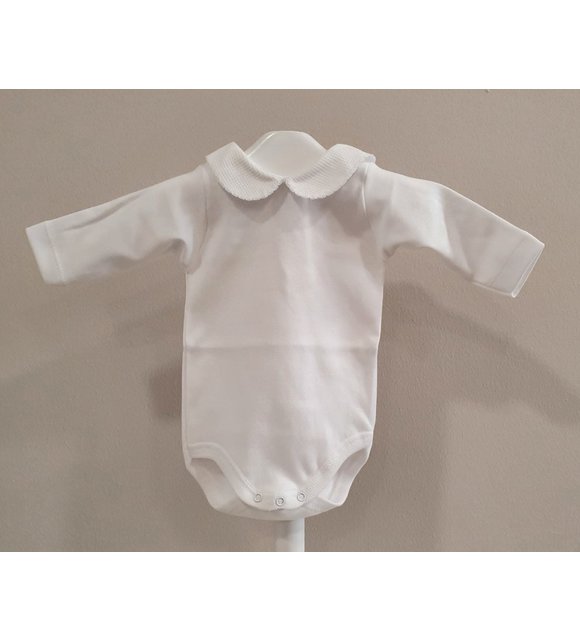 Babidu Babidu Romper met Kraagje Wit