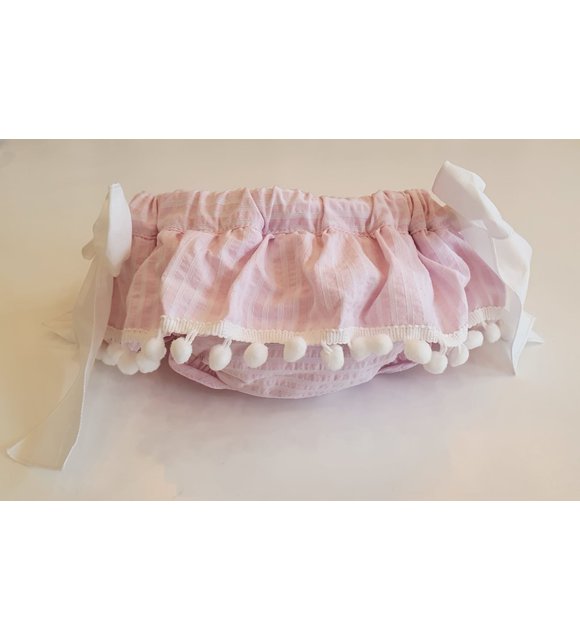 Phi Phi Gestreepte Bloomer Roze/Wit